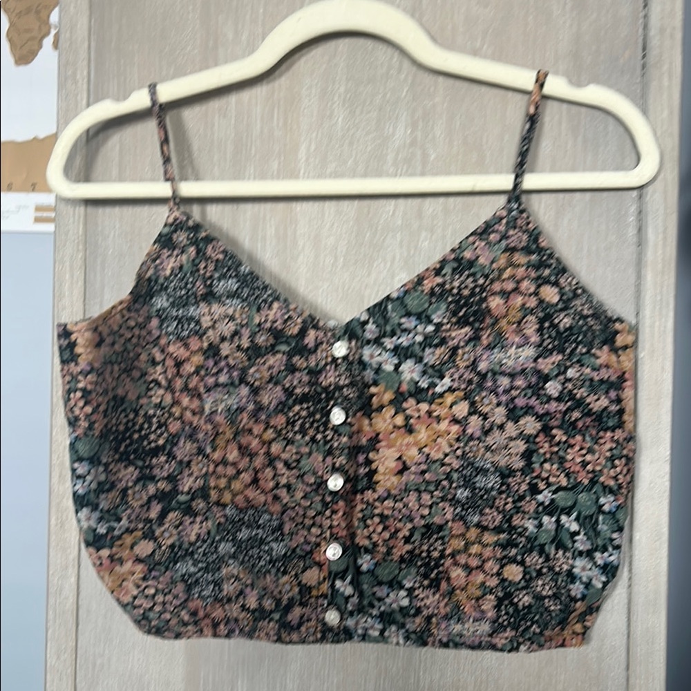 Floral Button-Up Women's Top